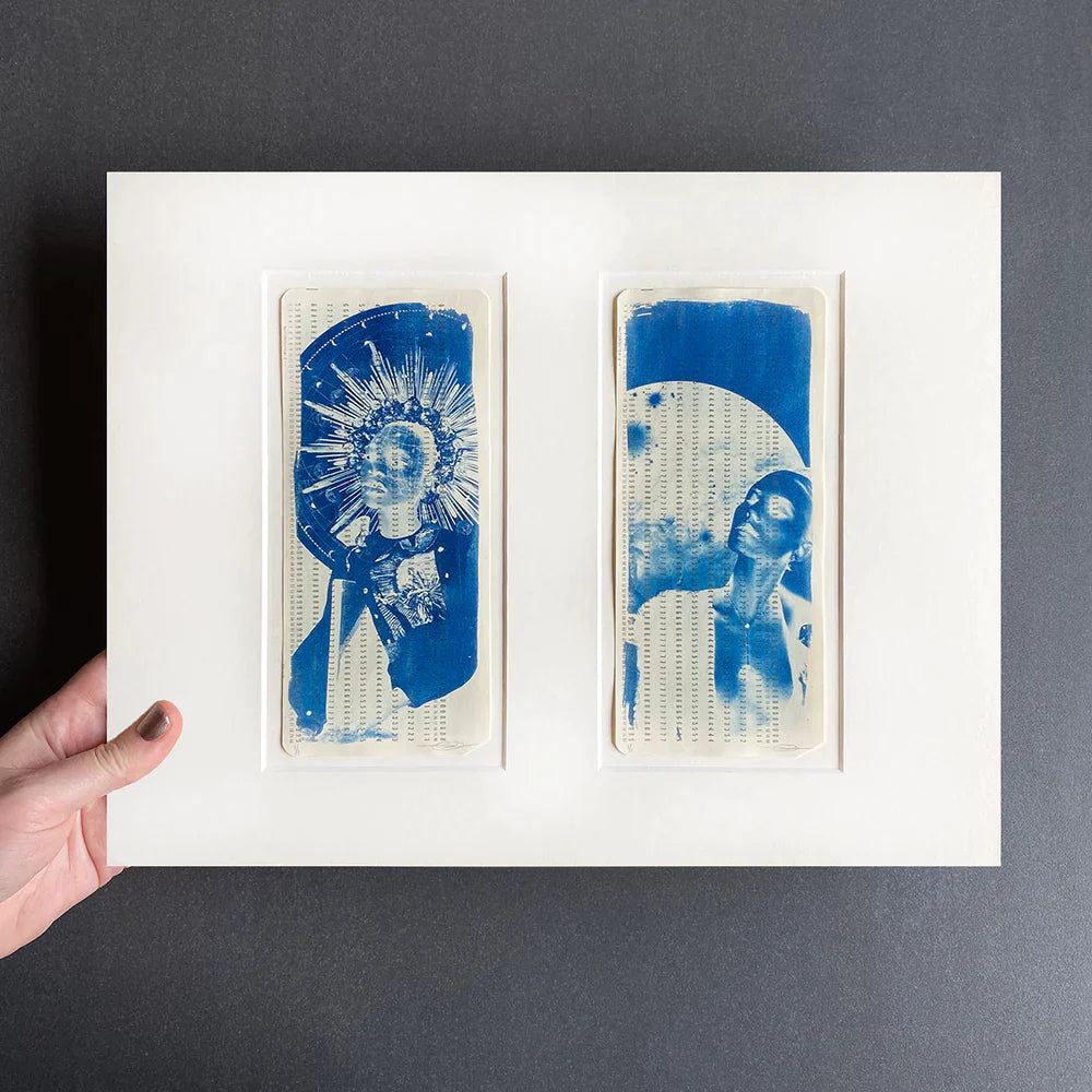 Chloe McCarrick Cyanotype Artist Computer Punch Card Cyanotypes