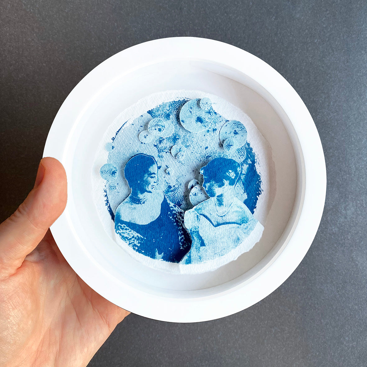 Lunar Etiquette Study in Blue