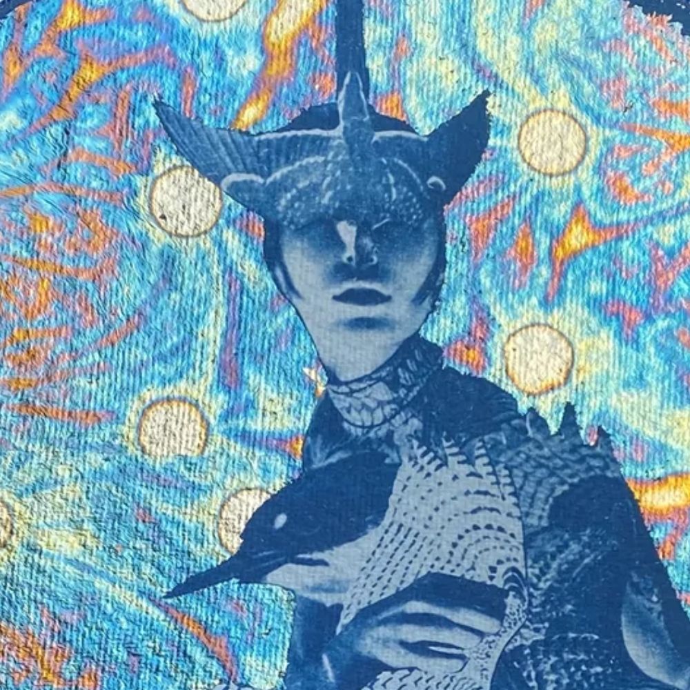 Chloe McCarrrick Cyanotype Artist Curated Cyanotypes Zinc Leaf Feature