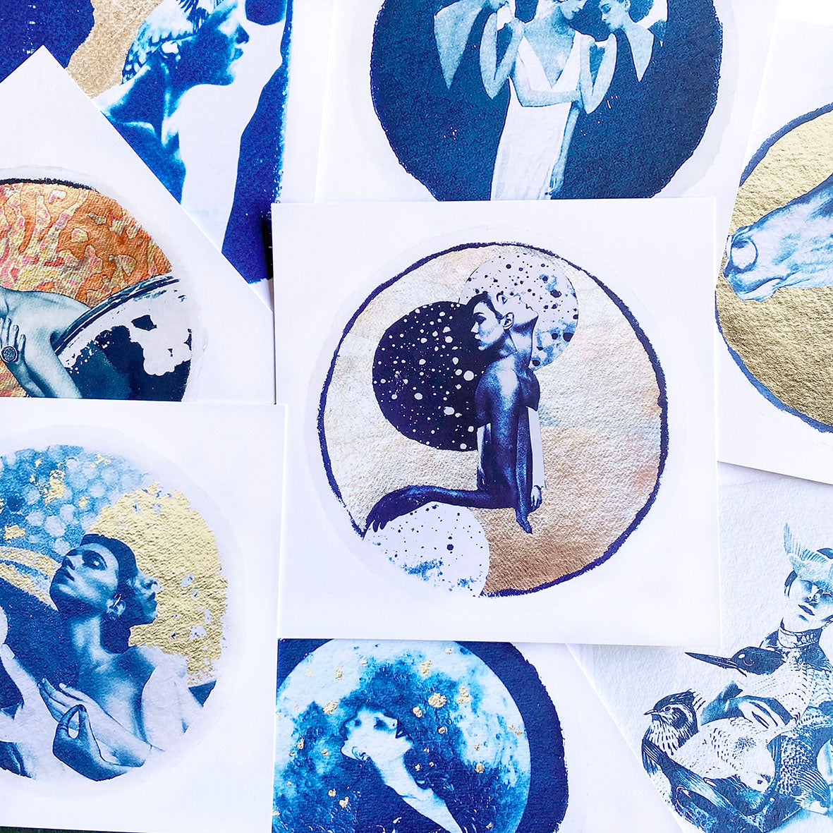 Cyanotype Postcard Set II SQ