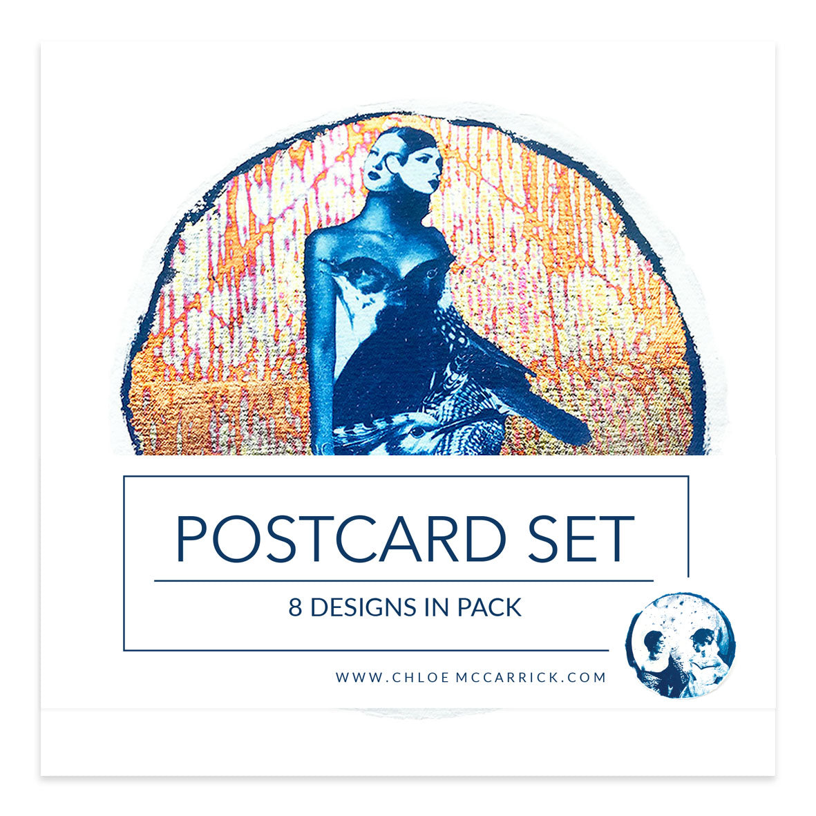 Cyanotype Postcard Set III SQ